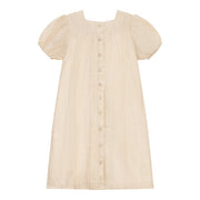 Lace Insert Dress - Beige