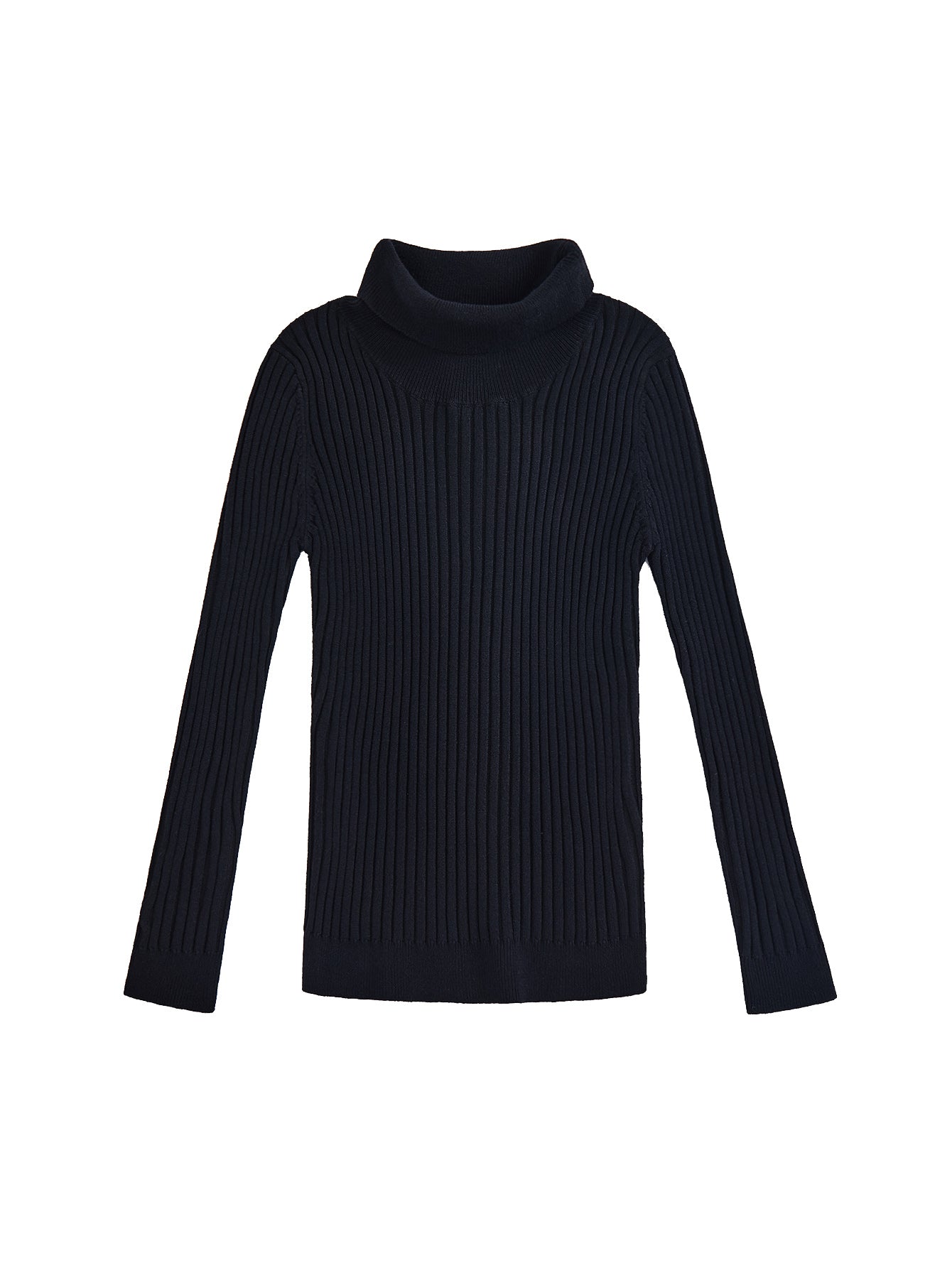 Basic Turtleneck Sweater - Black – Lulu Kids Clothing