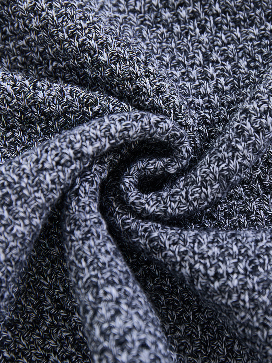 Emblem Sweater - Black White Mix