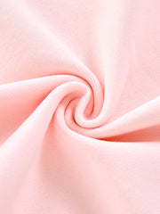 Solid Mock Neck T-shirt - light Pink