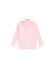 Solid Mock Neck T-shirt - light Pink
