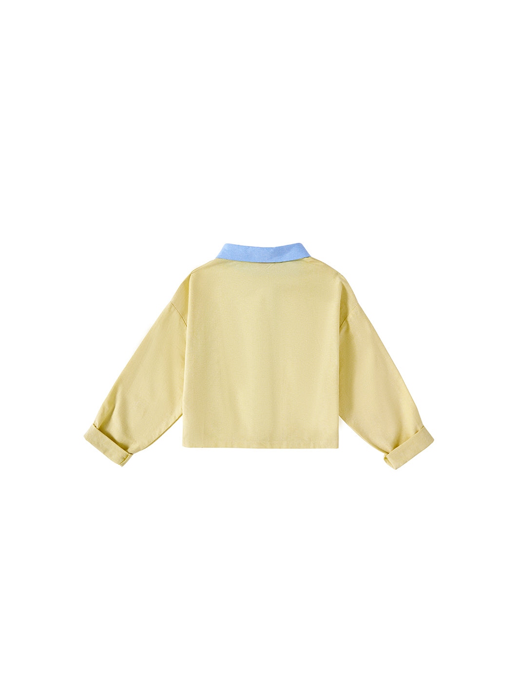 Rickrack Crop Shirt - Yellow