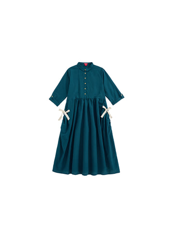 Side Pocket Bow Dress