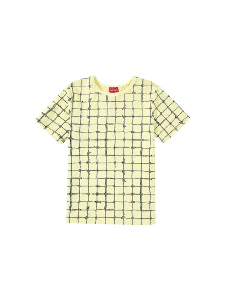 Nautical Print Short Sleeve T-shirt - Baby Yellow