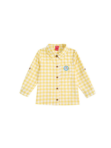 Gingham Collar Shirt