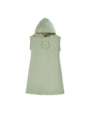 Hooded Emblem Jumper - Seafoam