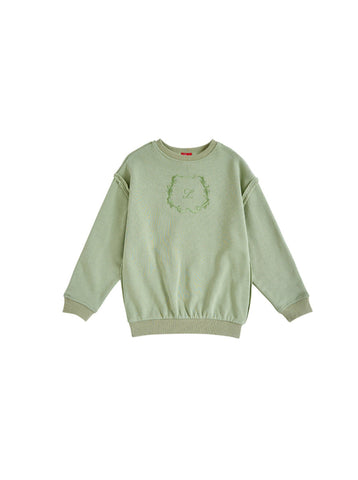 Big Emblem Top - Seafoam