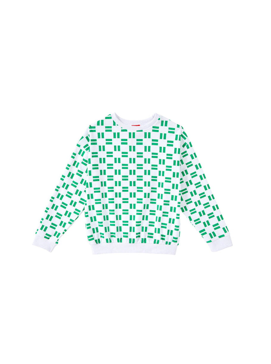 All Over Brick Print Top