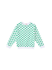 All Over Brick Print Top
