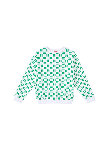 All Over Brick Print Top