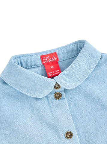 Denim Trim Dicky - Pale Blue Denim