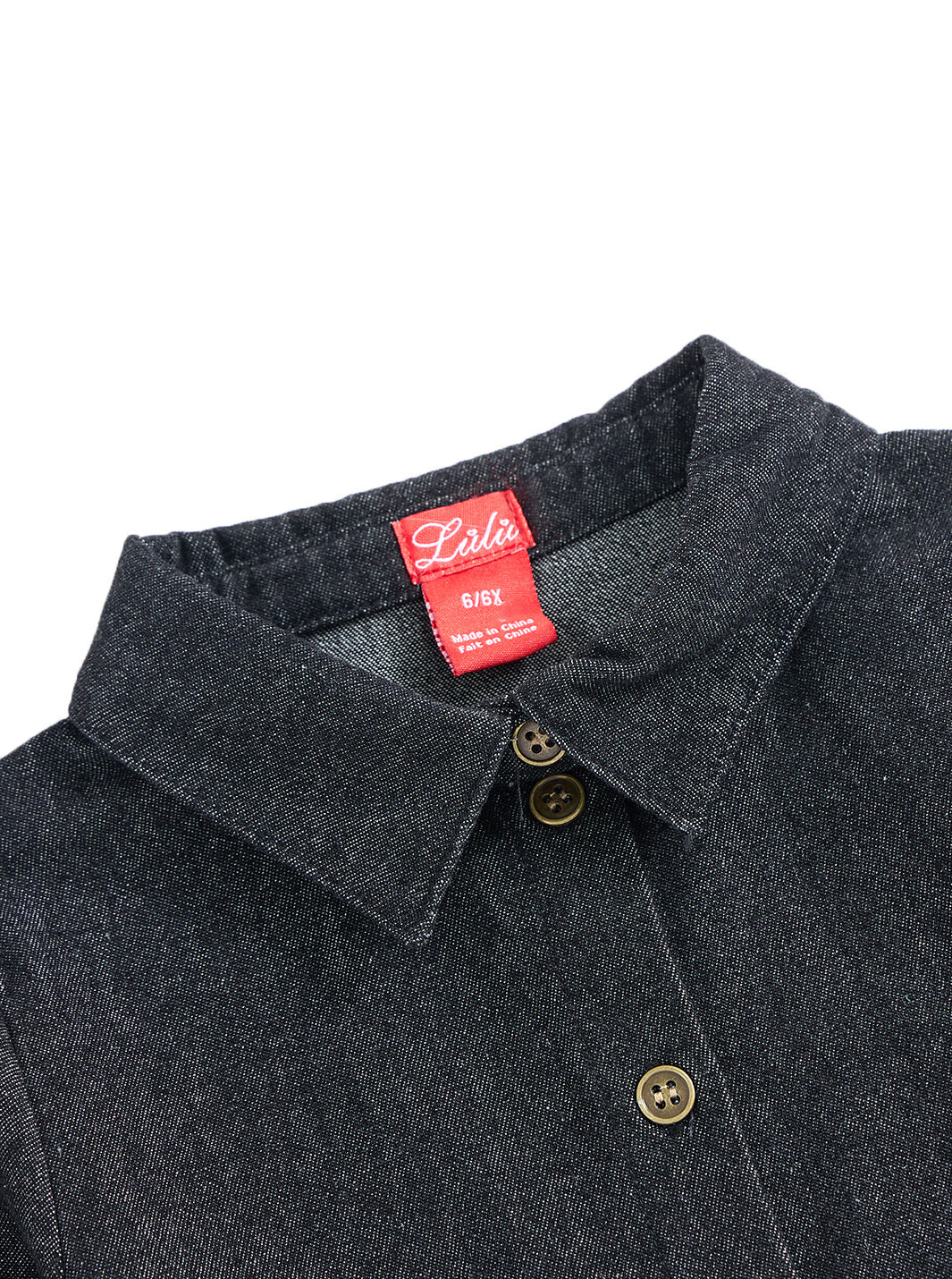 Denim Trim Shirt - Black Denim