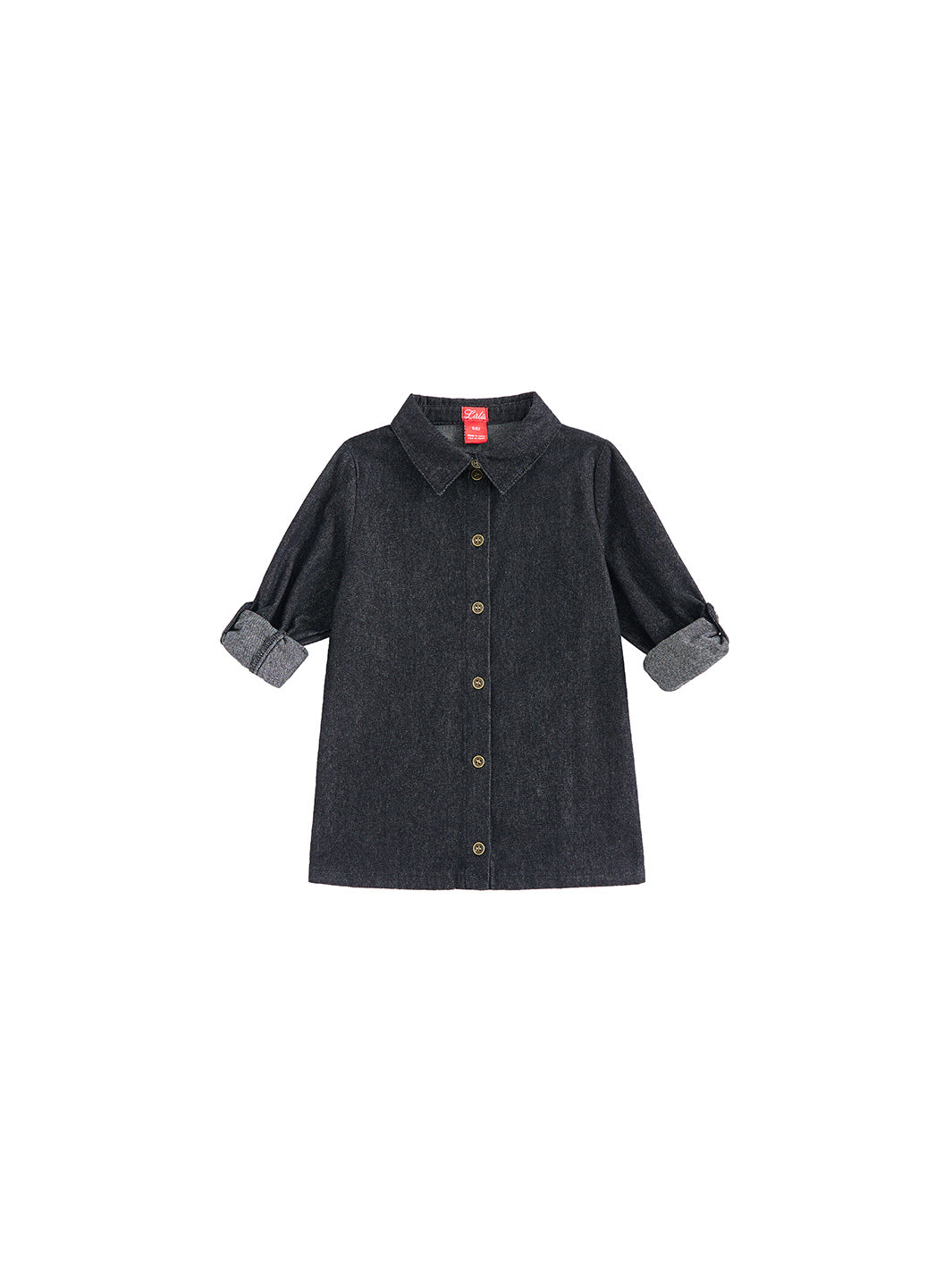 Denim Trim Shirt - Black Denim