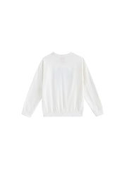 Denim Applique Top - White