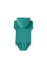 Baby Embroidered Set - Deep Green