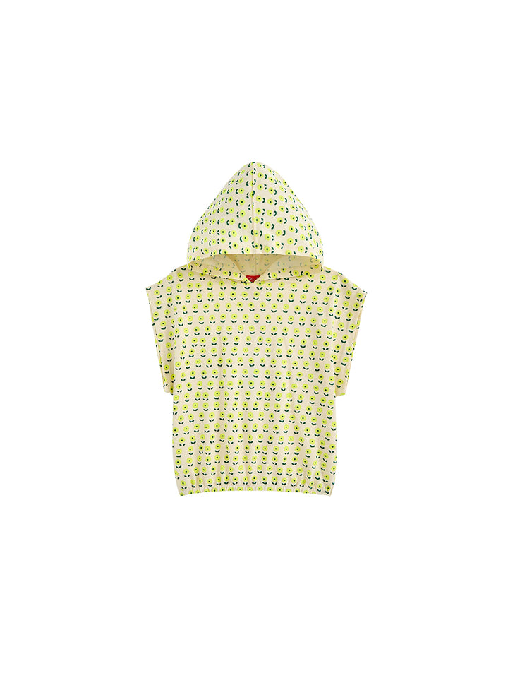 Hooded Floral Print Top