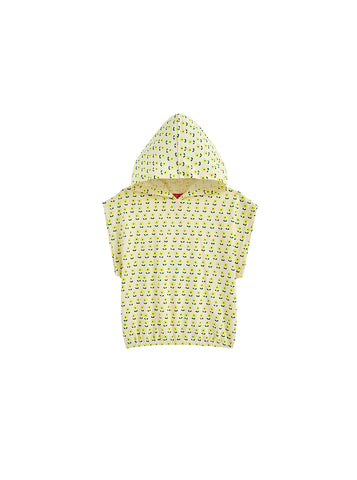 Hooded Floral Print Top