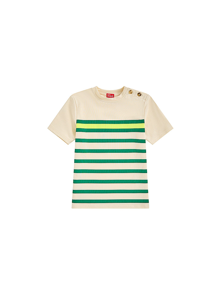 Striped Print Short Sleeve T-shirt