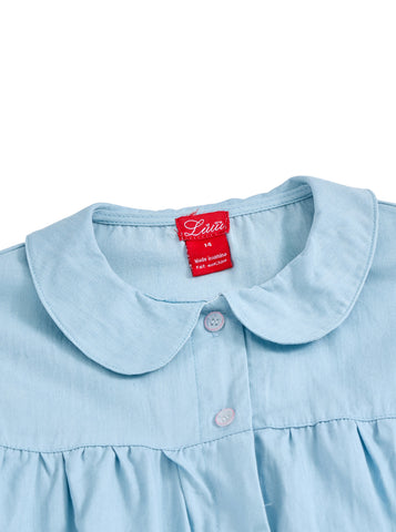 High Cut Dress - Pale Blue