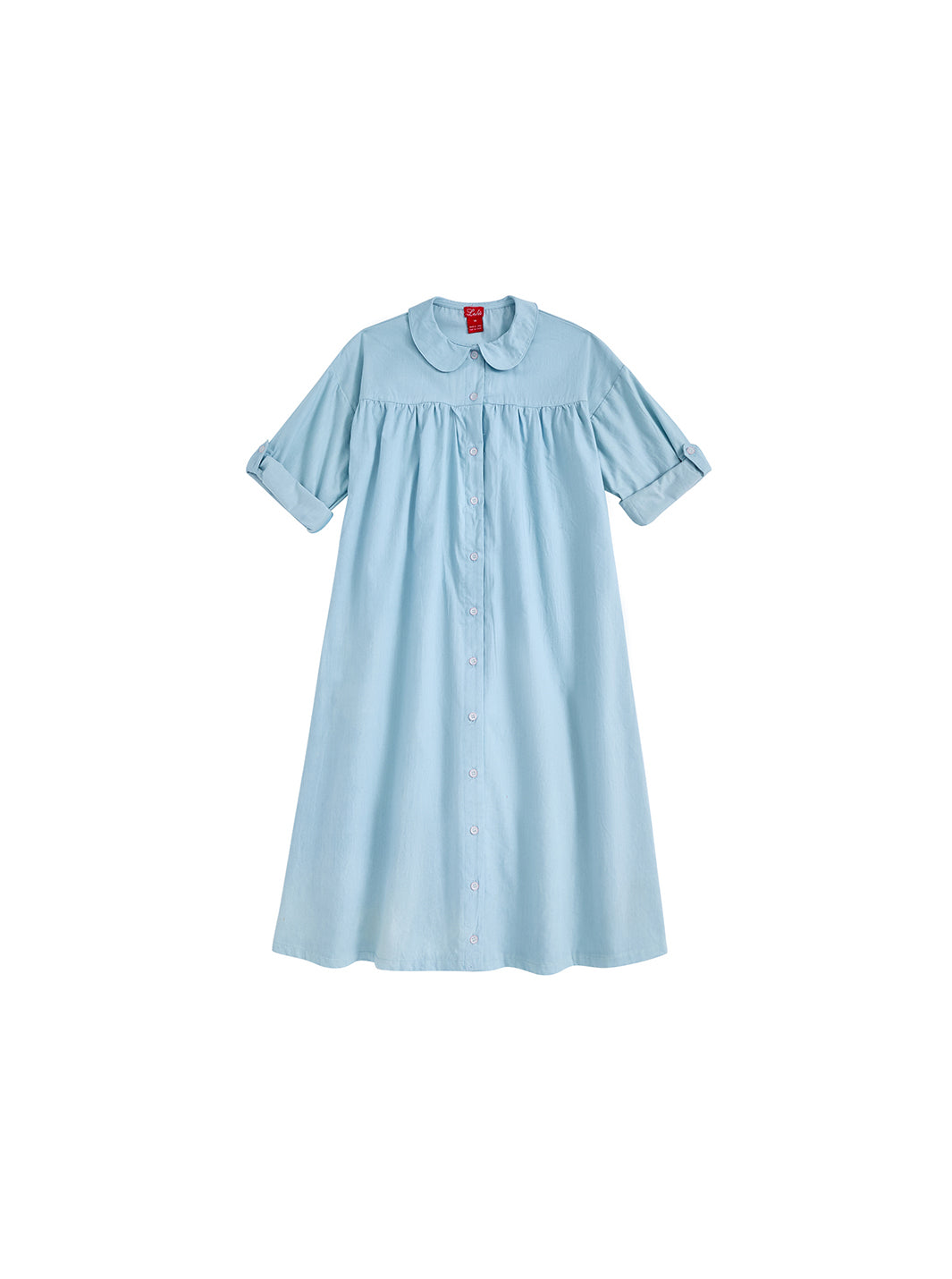 High Cut Dress - Pale Blue