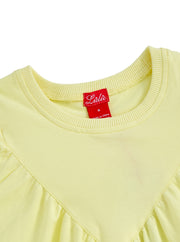 V-cut Gathered Jumper