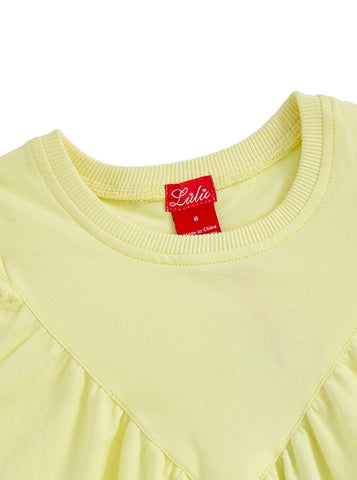 V-cut Gathered Jumper