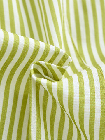 Striped Jumper - Olive/White Stripe