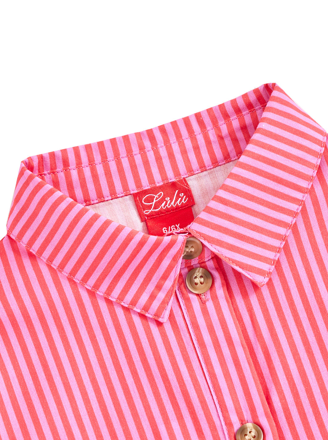 Striped Shirt - Pink/Orange Stripe