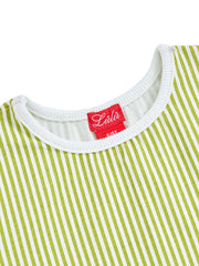 Printed Striped Long Sleeve T-shirt
