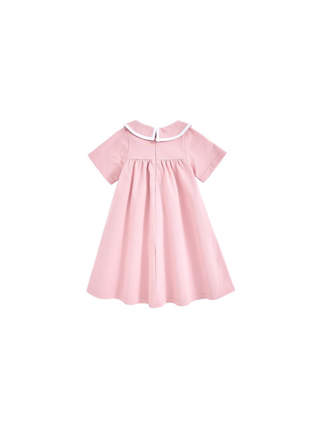 Collar Binding Dress - Pink