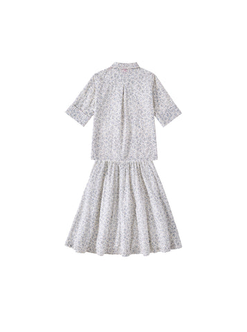 Girls Eyelet Floral Set
