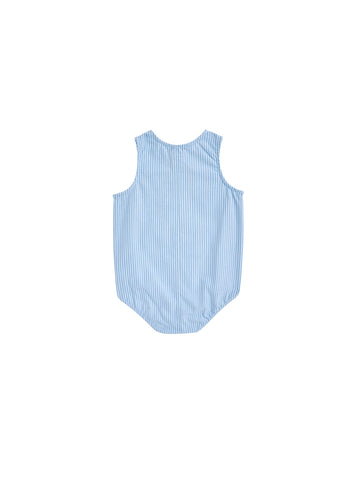 Denim Stripe Romper