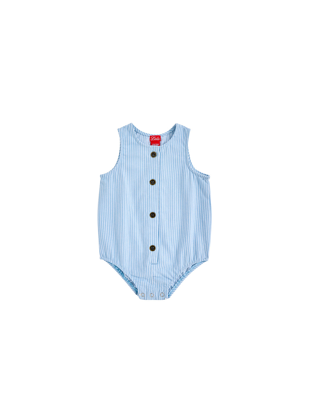 Denim Stripe Romper