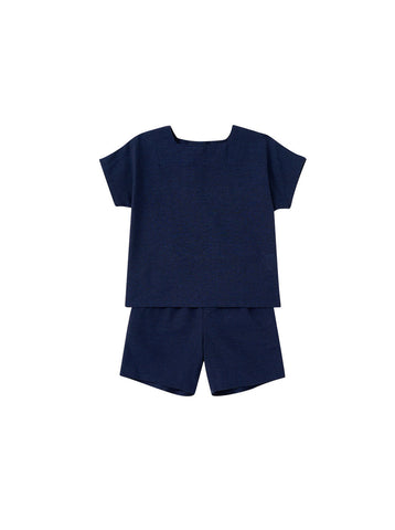 Boy Solid Set - Navy