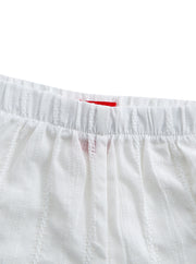 Boy Eyelet Striped Set