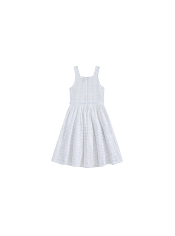 Embossed Flower Midi-Length Jumper
