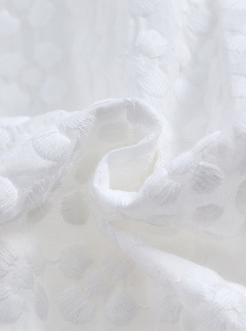 Embossed Flower Midi-Length Jumper