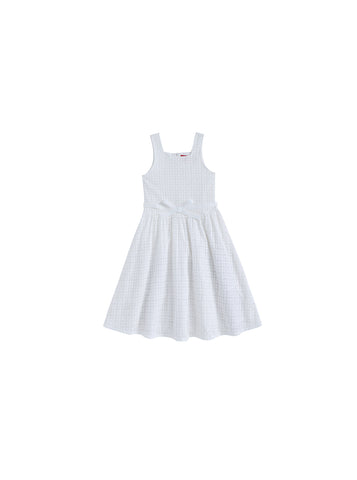 Embossed Flower Midi-Length Jumper