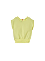 Raw Edge Vest - Pastel Yellow