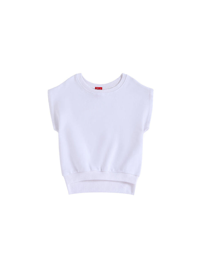 Raw Edge Vest - White