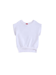 Raw Edge Vest - White