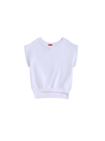 Raw Edge Vest - White