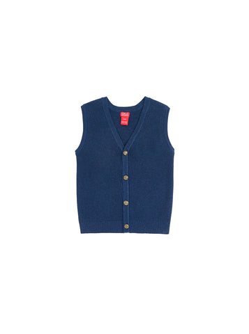 Classic Solid Vest - Navy Mix