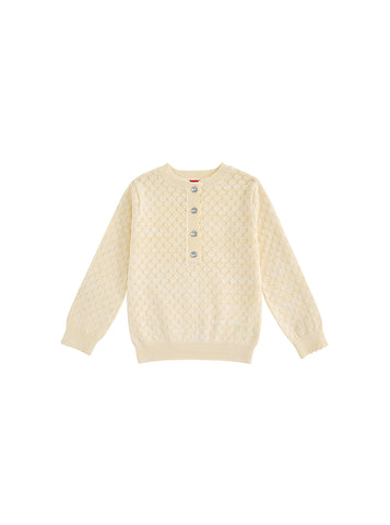 Buttons Sweater - Butter milk