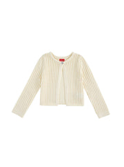 Crop Length Sweater - Almond White