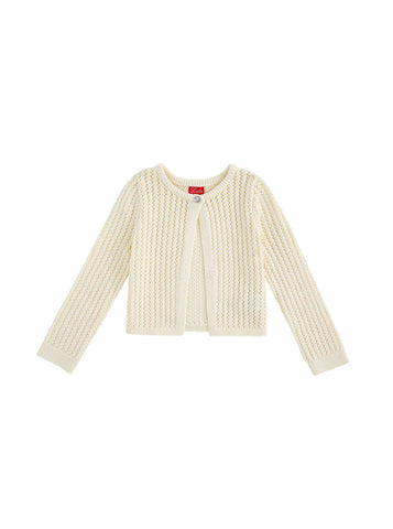 Crop Length Sweater - Almond White