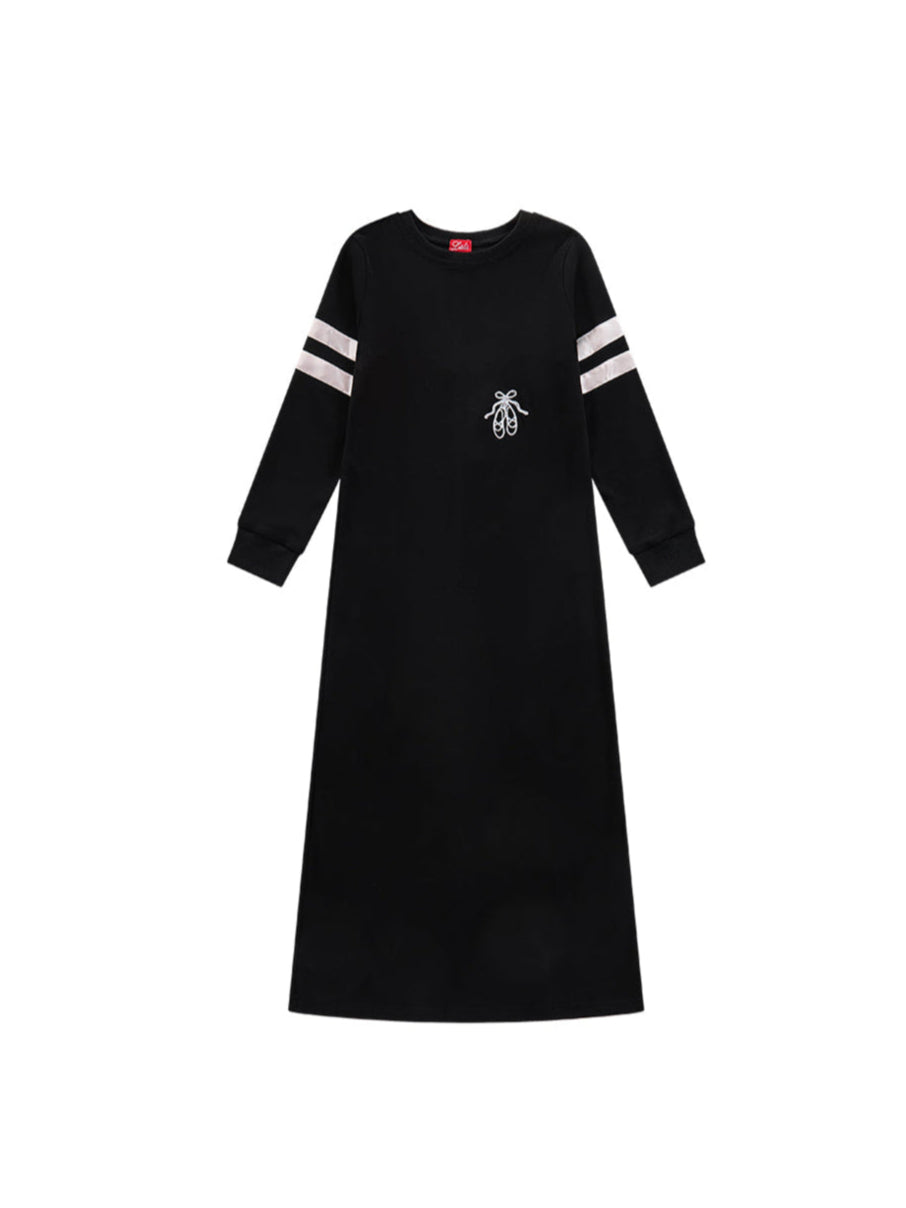 Silk Ribbon Nightgown - Black