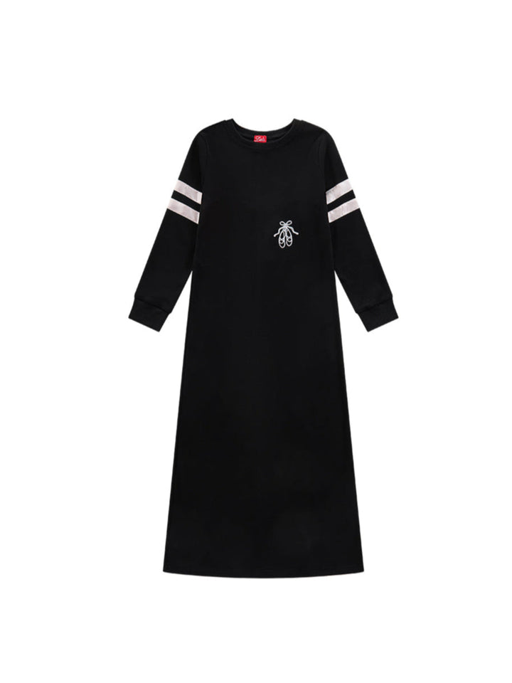 Silk Ribbon Nightgown - Black