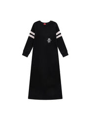 Silk Ribbon Nightgown - Black