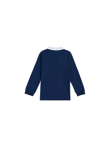 Color Block Polo - Dk. Navy
